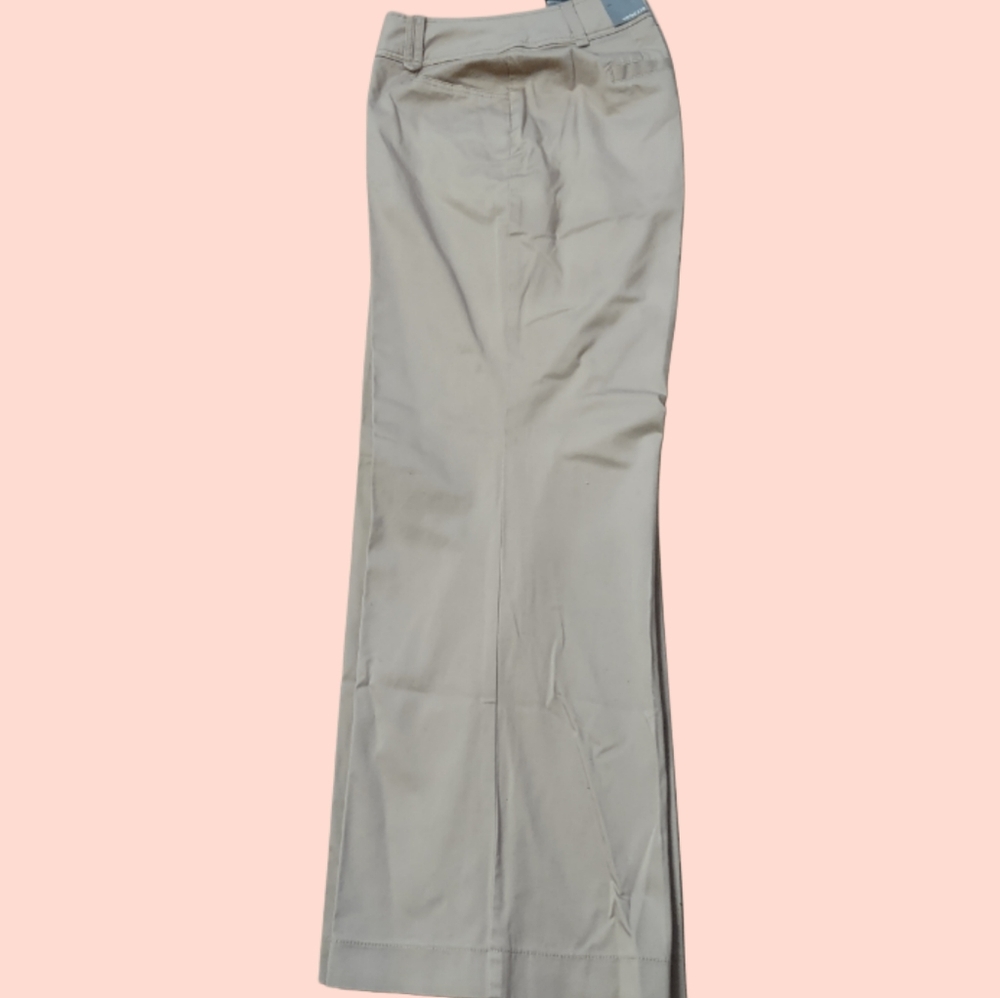 Lane Bryant Venezia Beige Twill Pants NWT 20 Average or 18 Average